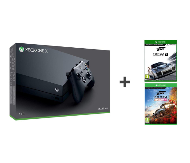 MICROSOFT Xbox X 1TB + Forza Horizon 4 + Forza Motorsport 7 - 436905 - zdjęcie